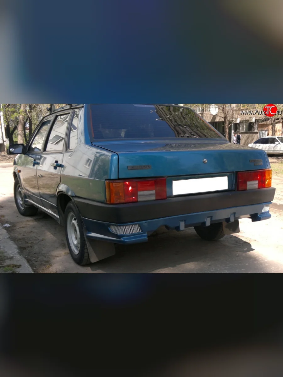 Накладка на задний бампер Драйв v2 Лада ВАЗ 2109 (1987-2004) (Неокрашенная)  в Самаре Самарской области