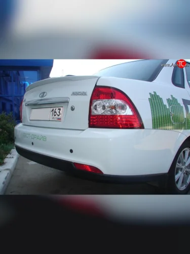 Лип спойлер K2 Лада ВАЗ Приора  2170 (2007-2014) седан дорестайлинг