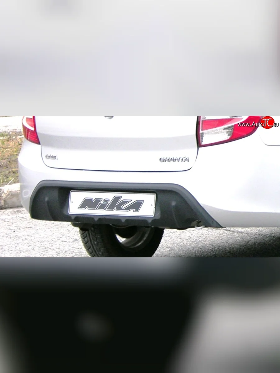 Диффузор заднего бампера Nika Лада ВАЗ Гранта 2190 седан  дорестайлинг (2011-2017) (Неокрашенная)  в Керчи Республика Крым