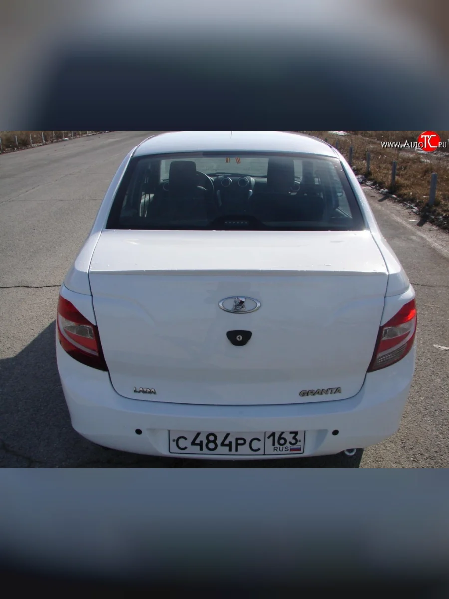 Лип спойлер K2 Лада ВАЗ Гранта 2190 седан  дорестайлинг (2011-2017) (Неокрашенный)  в Самаре Самарской области