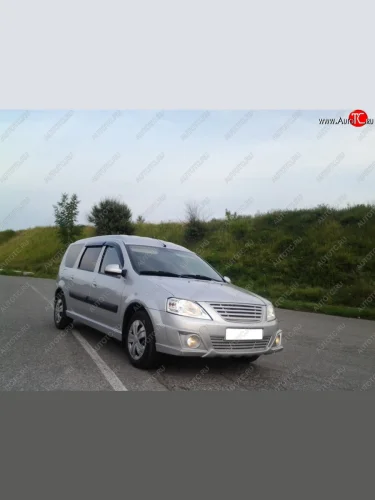Накладка на передний бампер V4 Лада ВАЗ Ларгус (2012-2021) дорестайлинг R90