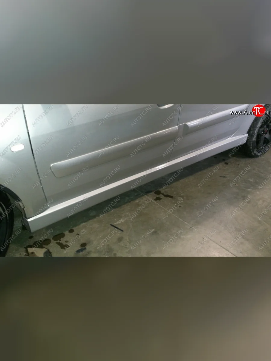 Пороги накладки V4  Лада ВАЗ Ларгус (2012-2025) (Неокрашенные)  с доставкой в г. Керчь