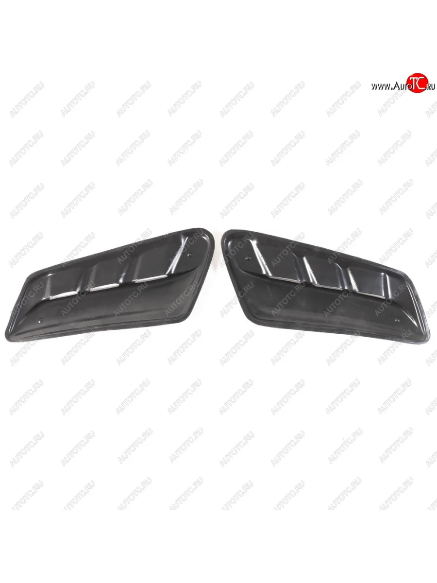 Накладки задней стойки Автостайл™ Лада ВАЗ нива 4х4 2121-80 ФОРА (1995-2011) (Окрашенные в цвет: серебро (Снежная королева 690))  в Самаре Самарской области