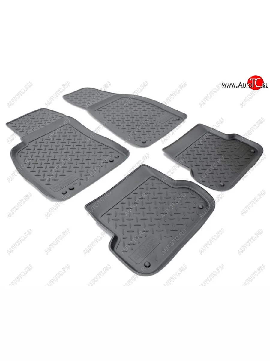 Комплект ковриков в салон Norplast Unidec Audi A4 B6 седан (2000-2006) (Цвет: черный)  с доставкой в г. Керчь
