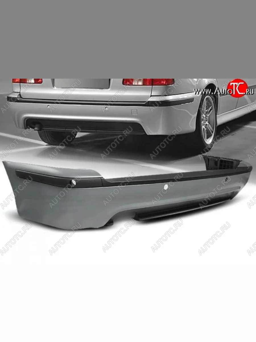 Задний бампер (Touring) M-pakiet BMW 5 серия E39 седан дорестайлинг (1995-2000) (Неокрашенный)  в Керчи Республика Крым