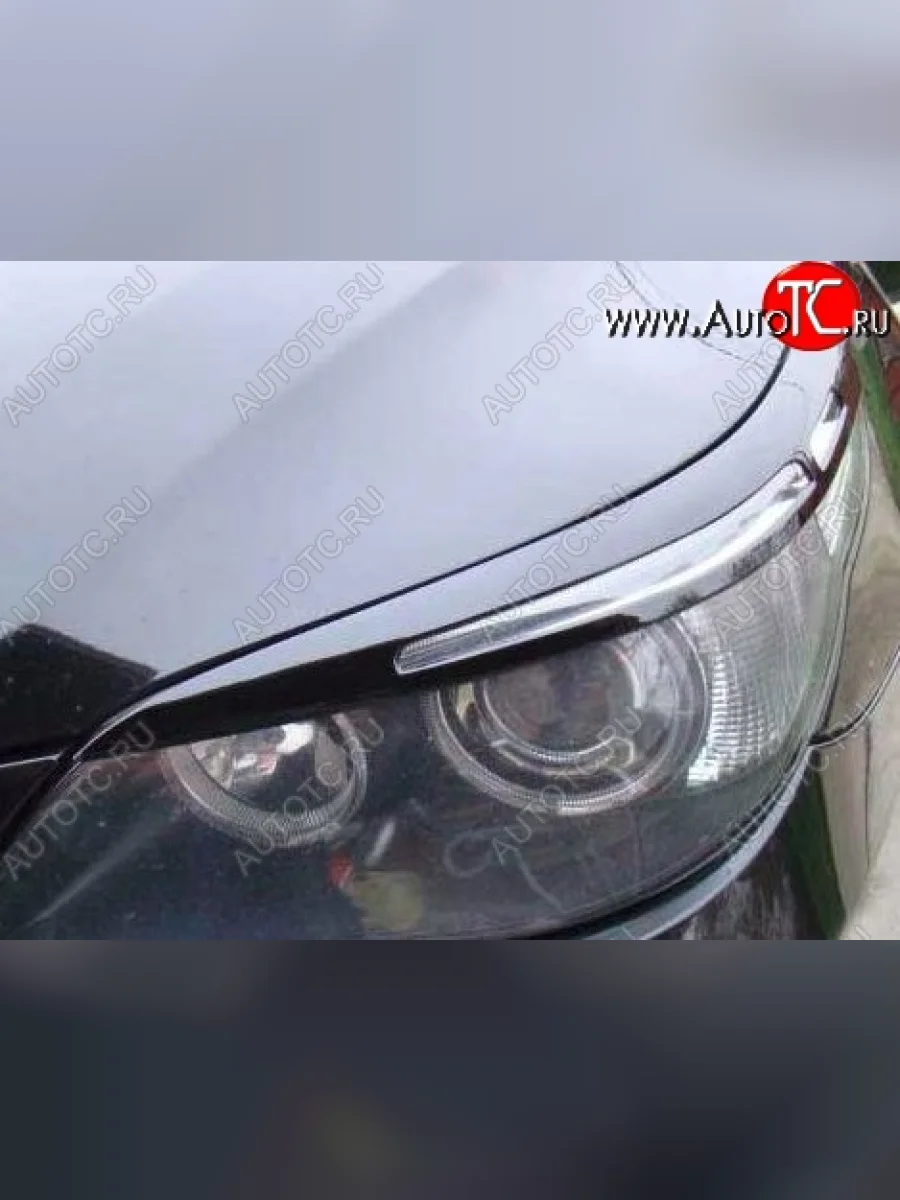 Реснички на фары CT BMW 5 серия E60 седан дорестайлинг (2003-2007) (Неокрашенные)  в Керчи Республика Крым