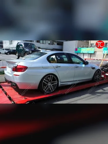 Лип спойлер CT v1 BMW 5 серия F10 седан дорестайлинг (2009-2013)