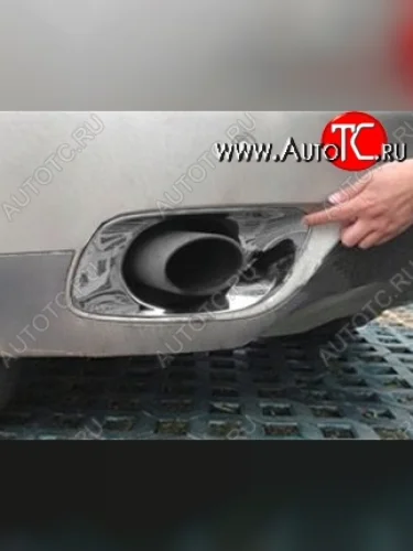 Накладки на выводы под выхлопные трубы СТ BMW X6 E71 рестайлинг (2012-2014)