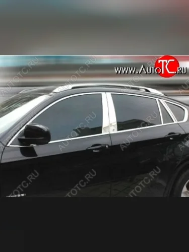 Накладки на окна и стойки дверей СТ BMW X6 E71 рестайлинг (2012-2014)