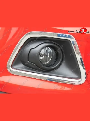 Накладки на вставки под противотуманные фары СТ Ford EcoSport дорестайлинг (2013-2019)