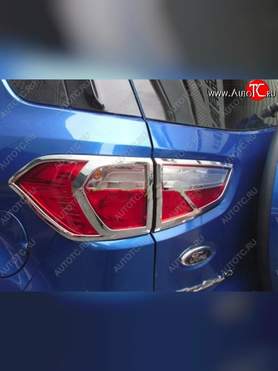 Накладки на фонари СТ Ford EcoSport дорестайлинг (2013-2019) (Неокрашенные)  в Керчи Республика Крым