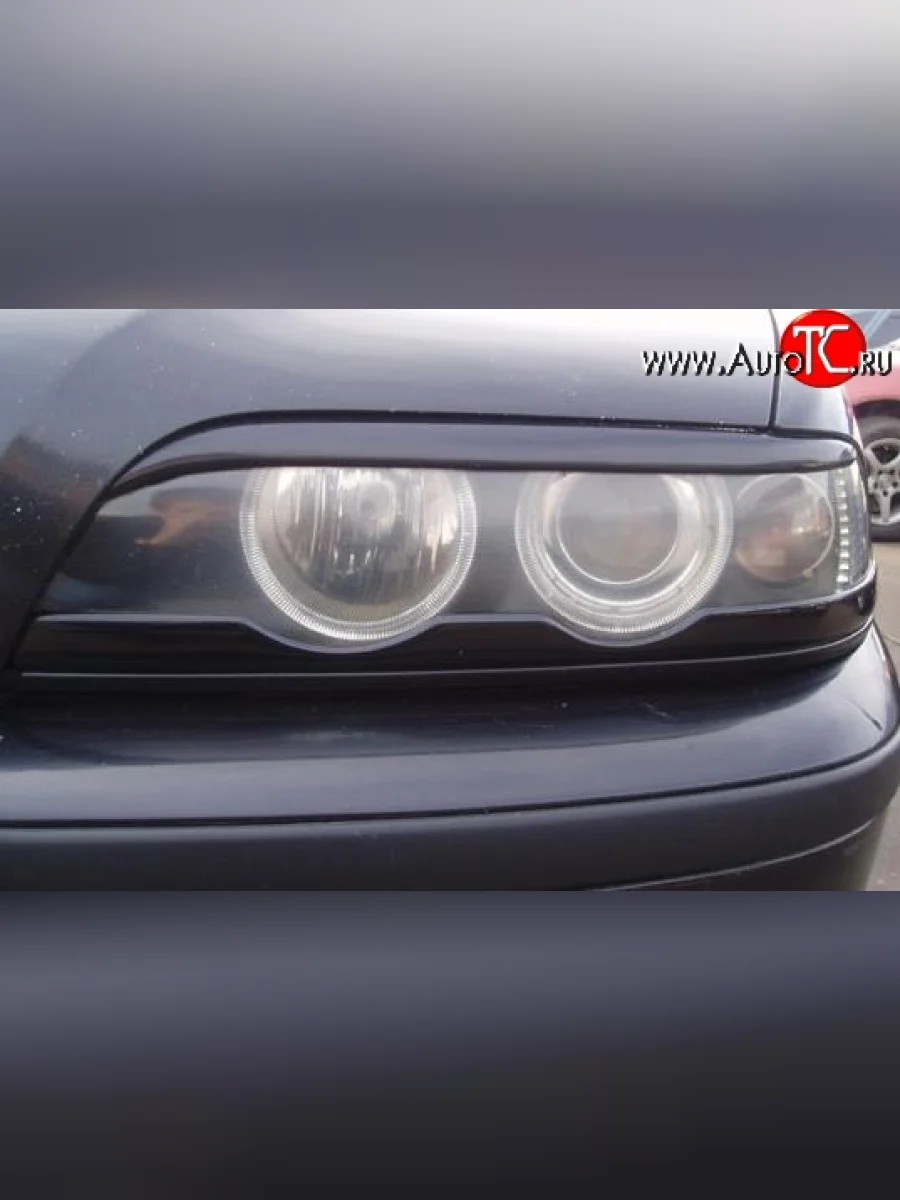 Верхние реснички на фары Drive BMW 5 серия E39 седан рестайлинг (2000-2003) (Неокрашенные)  в Самаре Самарской области