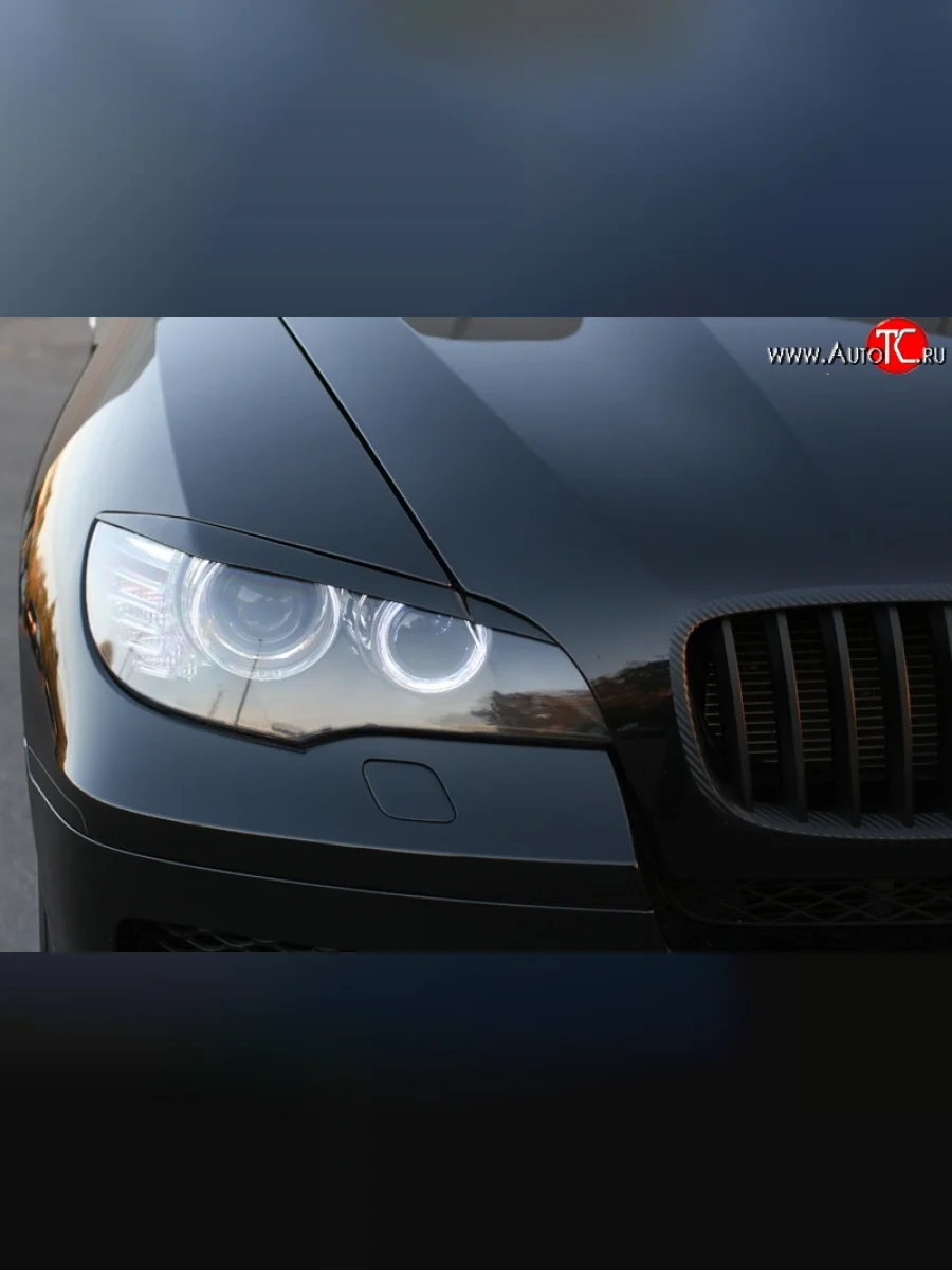 Реснички Global-Tuning BMW X6 E71 дорестайлинг (2008-2012) (Неокрашенные)  в Самаре Самарской области