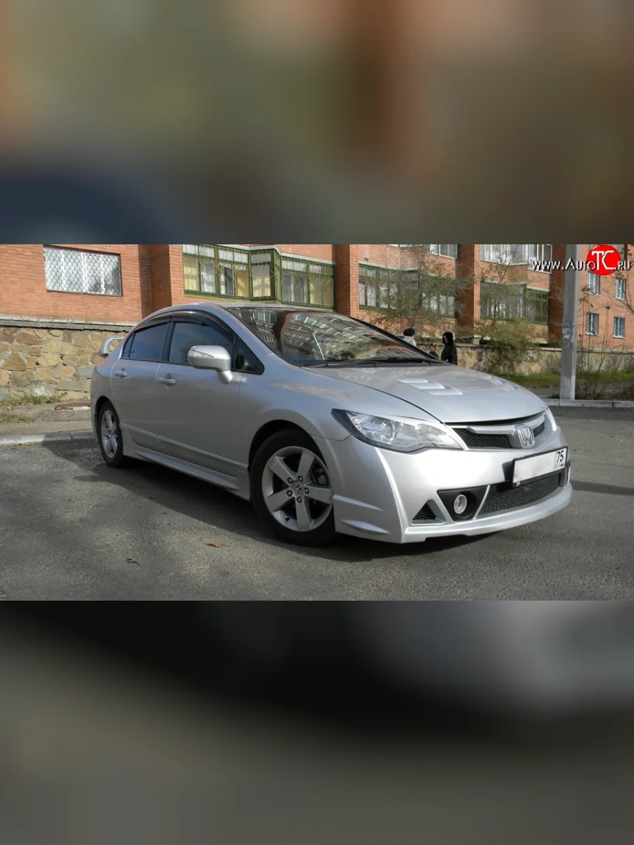 Решётка радиатора Mugen RR  Honda Civic (2005-2008) FD (Неокрашенная)  в Воронеже Воронежской области