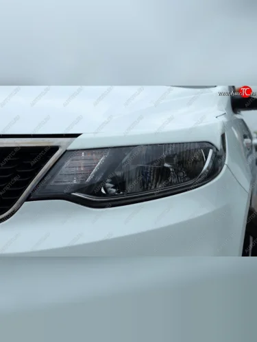 Реснички на фары BS KIA Rio  3 QB (2015-2017) рестайлинг седан, хэтчбек 5 дв. рестайлинг