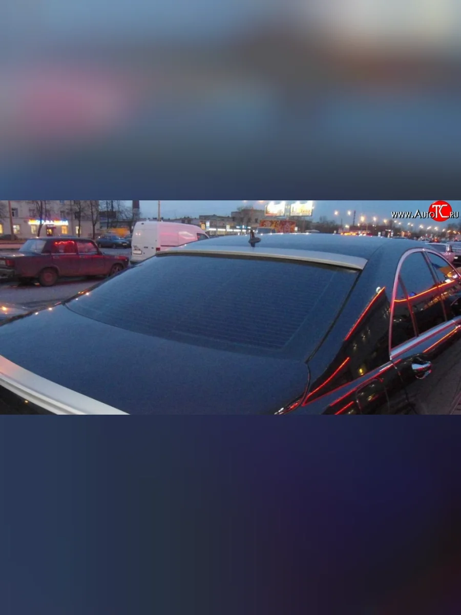 Козырёк на заднее стекло Sport Mercedes-Benz S class 5 W221 седан дорестайлинг (2005-2009) (Неокрашенный)  в Самаре Самарской области