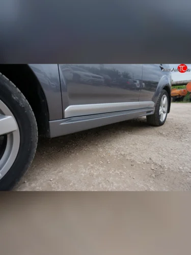 Пороги накладки (рестайлинг) Roadest Mitsubishi Outlander  XL (2010-2013) (CW)  рестайлинг