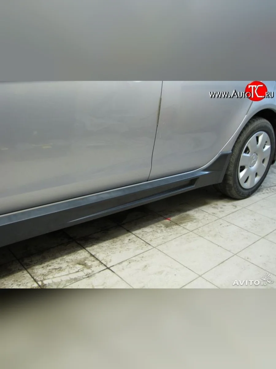 Пороги накладки RPM Mitsubishi Lancer 10 CY хэтчбэк дорестайлинг (2007-2010) (Неокрашенные)  в Керчи Республика Крым