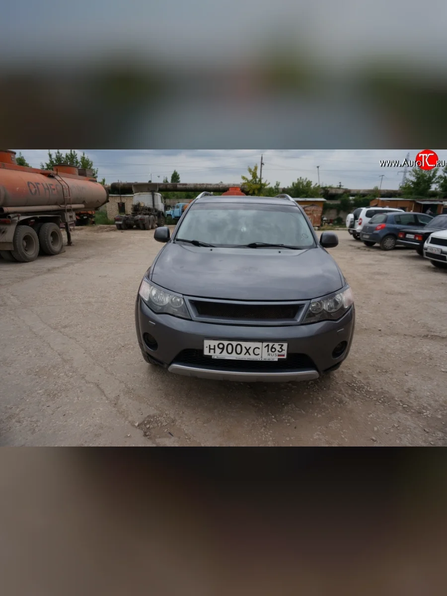 Решётка радиатора (рестайлинг) Sport  Mitsubishi Outlander (2010-2013) XL (Неокрашенная)  в Воронеже Воронежской области