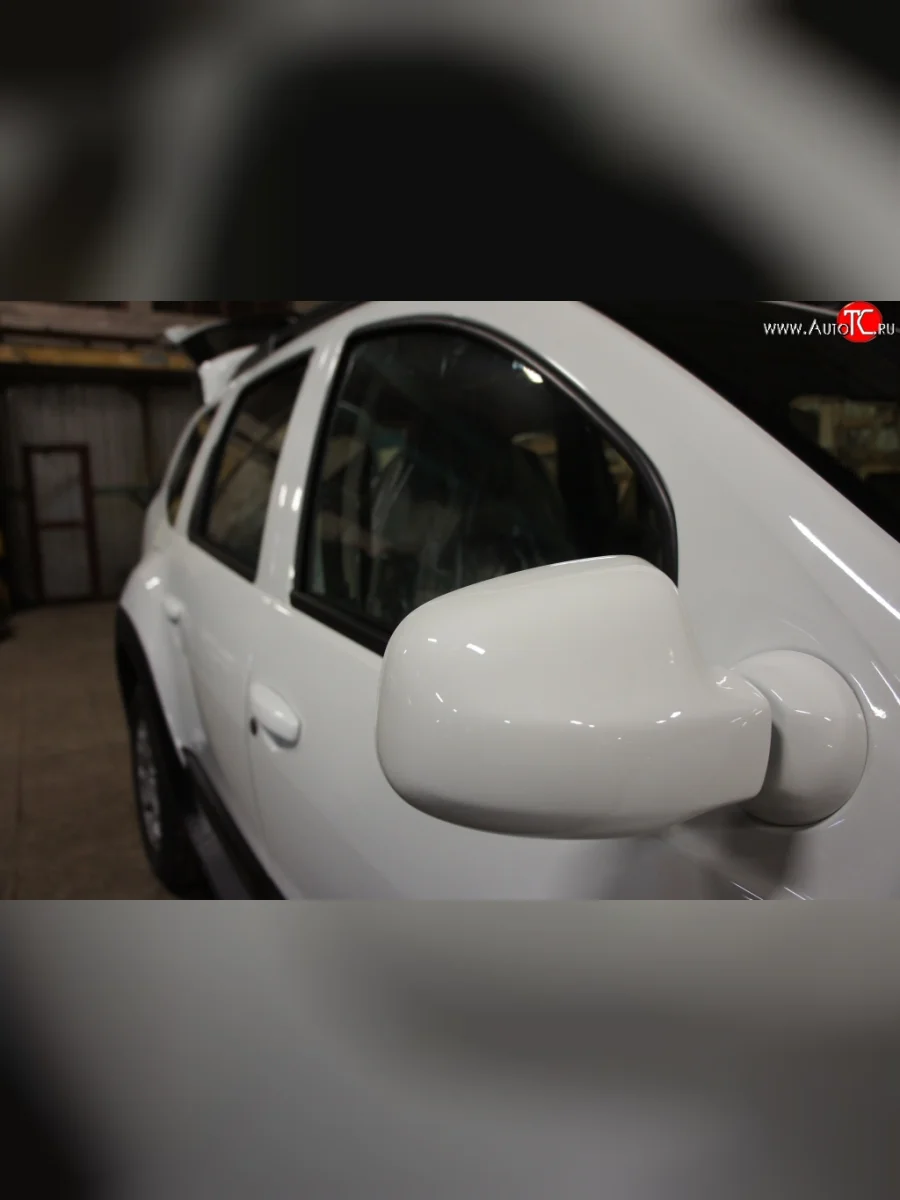 Накладки на зеркала и основания Drive Renault Duster HS дорестайлинг (2010-2015) (Неокрашенные)  в Воронеже Воронежской области