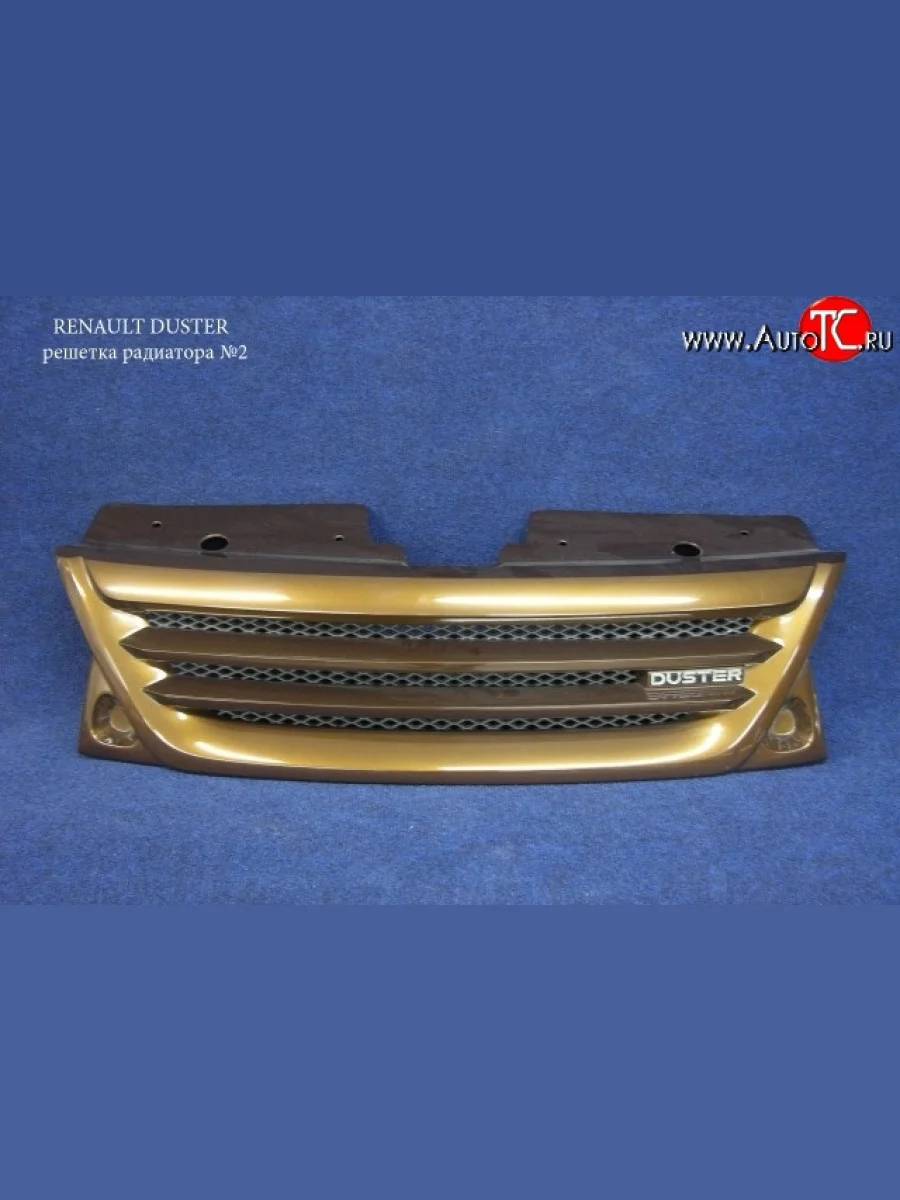 Решётка радиатора Next №2 Renault Duster HS дорестайлинг (2010-2015) (Неокрашенная)  в Перми Пермском крае