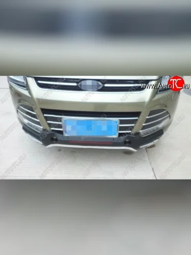 Накладка на передний бампер CT Ford Kuga 2 дорестайлинг (2013-2016)