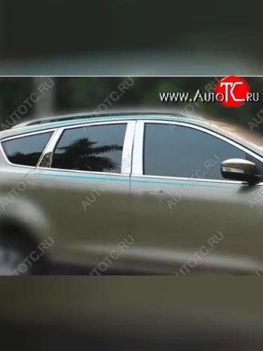 Накладки на окна и стойки дверей СТ Ford Kuga 2 дорестайлинг (2013-2016)