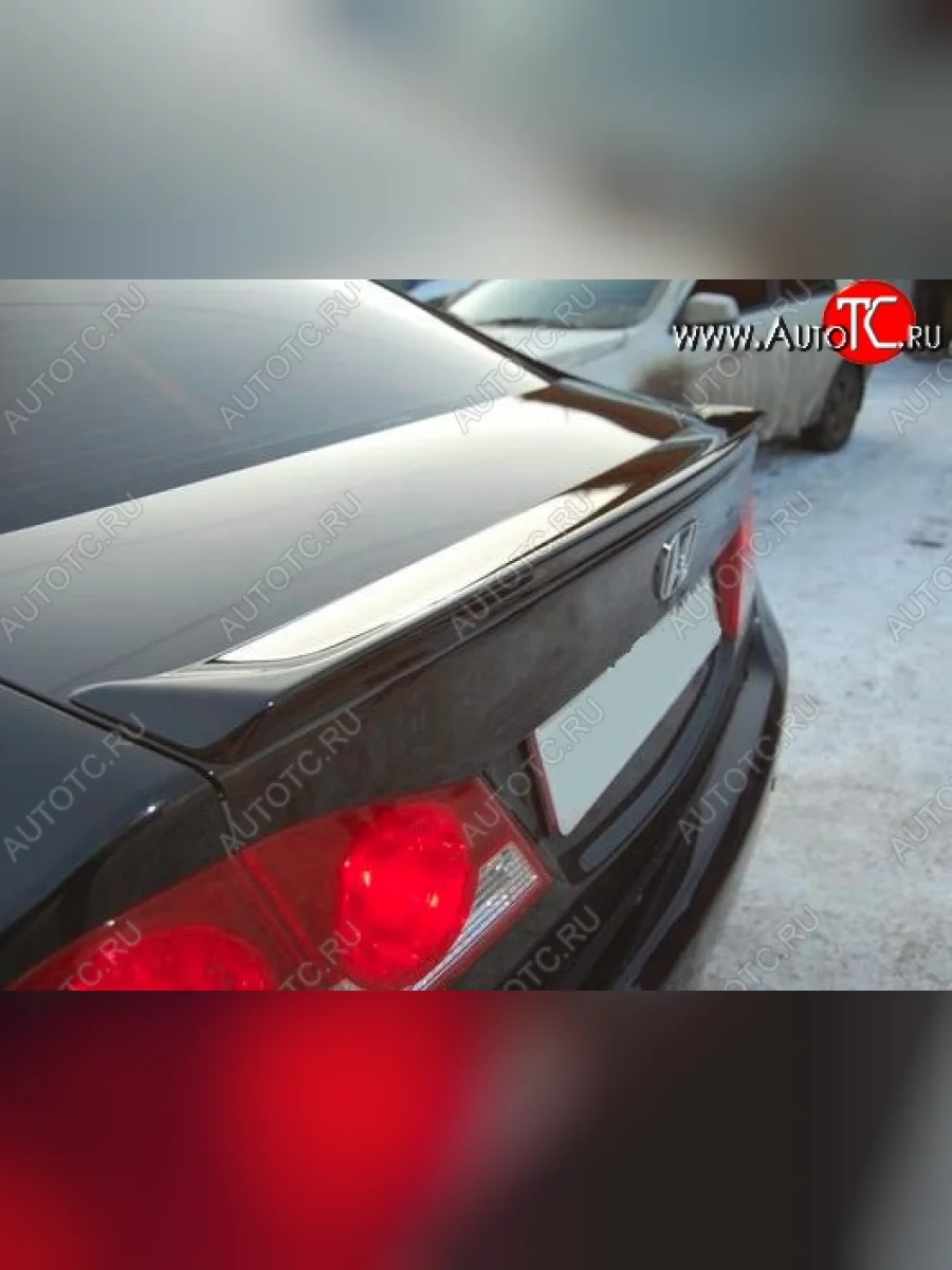 Лип спойлер Mugen-Style Honda Civic FD седан дорестайлинг (2005-2008) (Неокрашенный)  с доставкой в г. Керчь