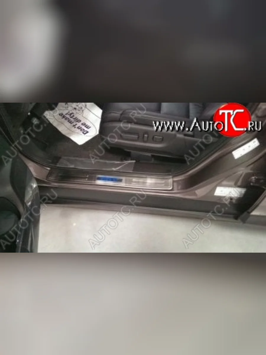 Накладки на порожки автомобиля СТ v2 Honda CR-V RM1,RM3,RM4 дорестайлинг (2012-2015)  в Керчи Республика Крым