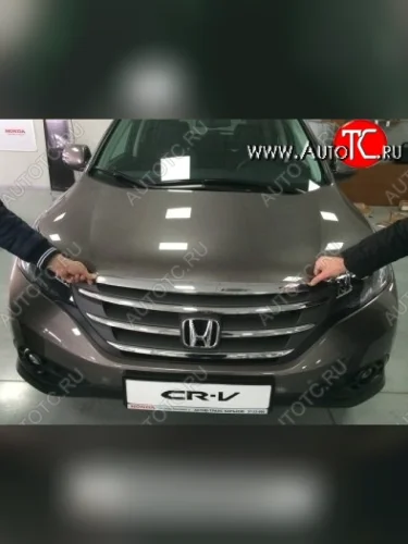 Накладка на капот СТ Honda CR-V RM1,RM3,RM4 дорестайлинг (2012-2015)