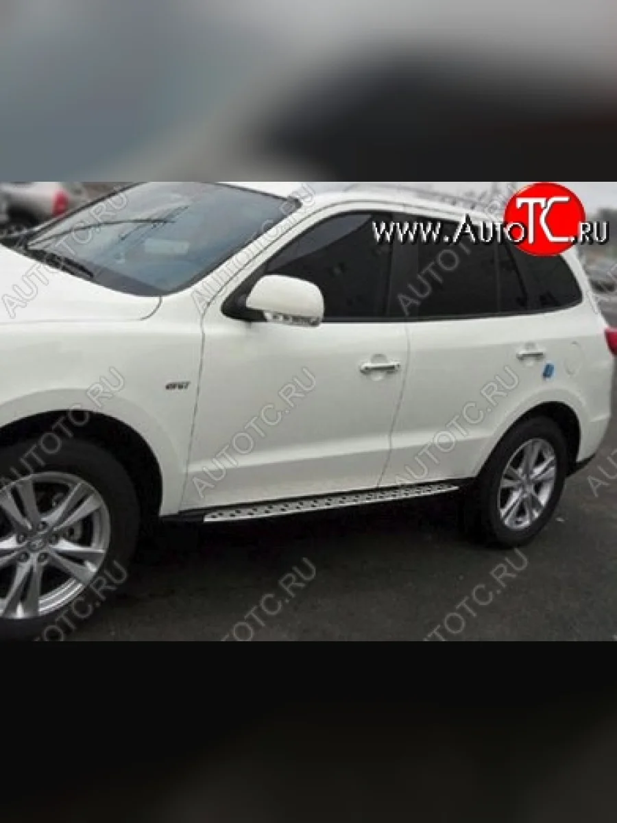Пороги BMW Style Hyundai Santa Fe CM рестайлинг (2009-2012)  в Керчи Республика Крым