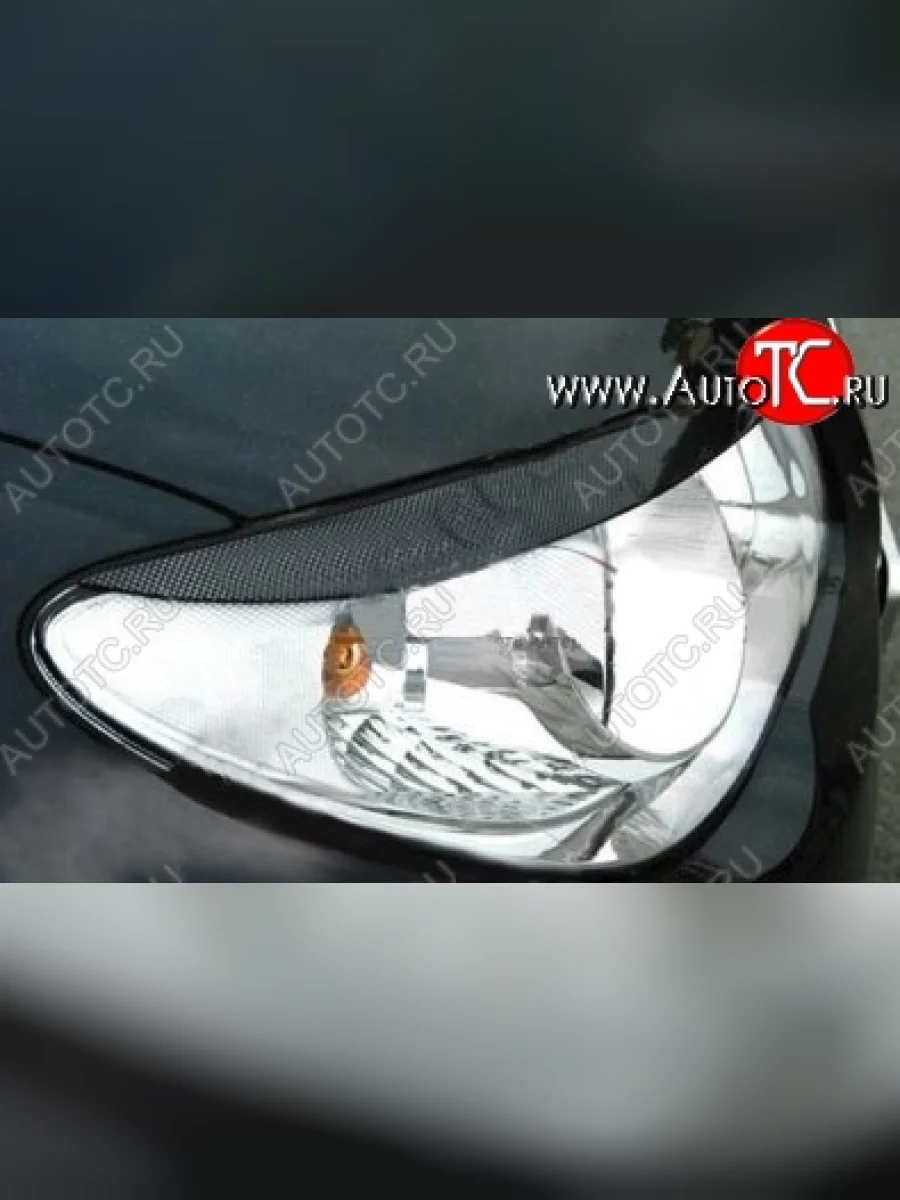 Реснички на фары CT v2 Hyundai Elantra HD (2006-2011) (Неокрашенные)  в Керчи Республика Крым