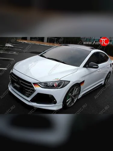 Накладка на передний бампер AD Zest Style Hyundai Elantra AD дорестайлинг (2016-2019)