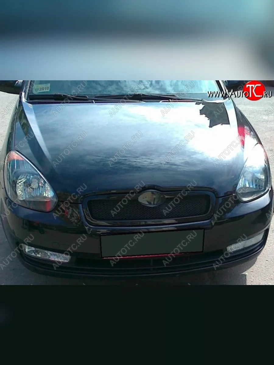 Решётка радиатора CT Hyundai Accent 3 MC хэтчбек (2005-2011) (Неокрашенная)  в Керчи Республика Крым