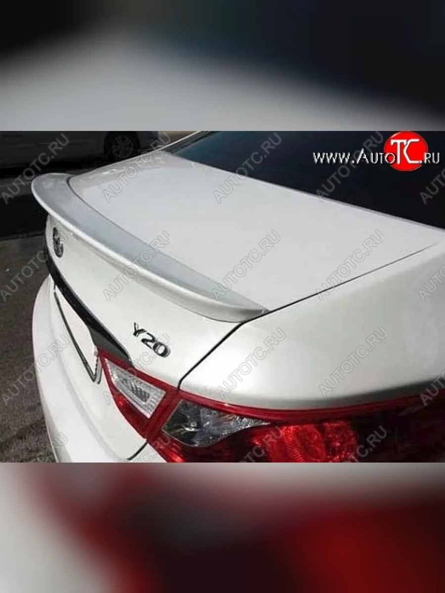 Лип спойлер CT Hyundai Sonata YF (2009-2014) (Неокрашенный)  в Воронеже Воронежской области