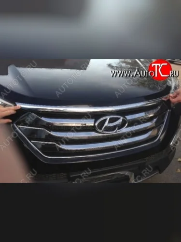 Накладка на капот СТ Hyundai Santa Fe DM дорестайлинг (2012-2016)