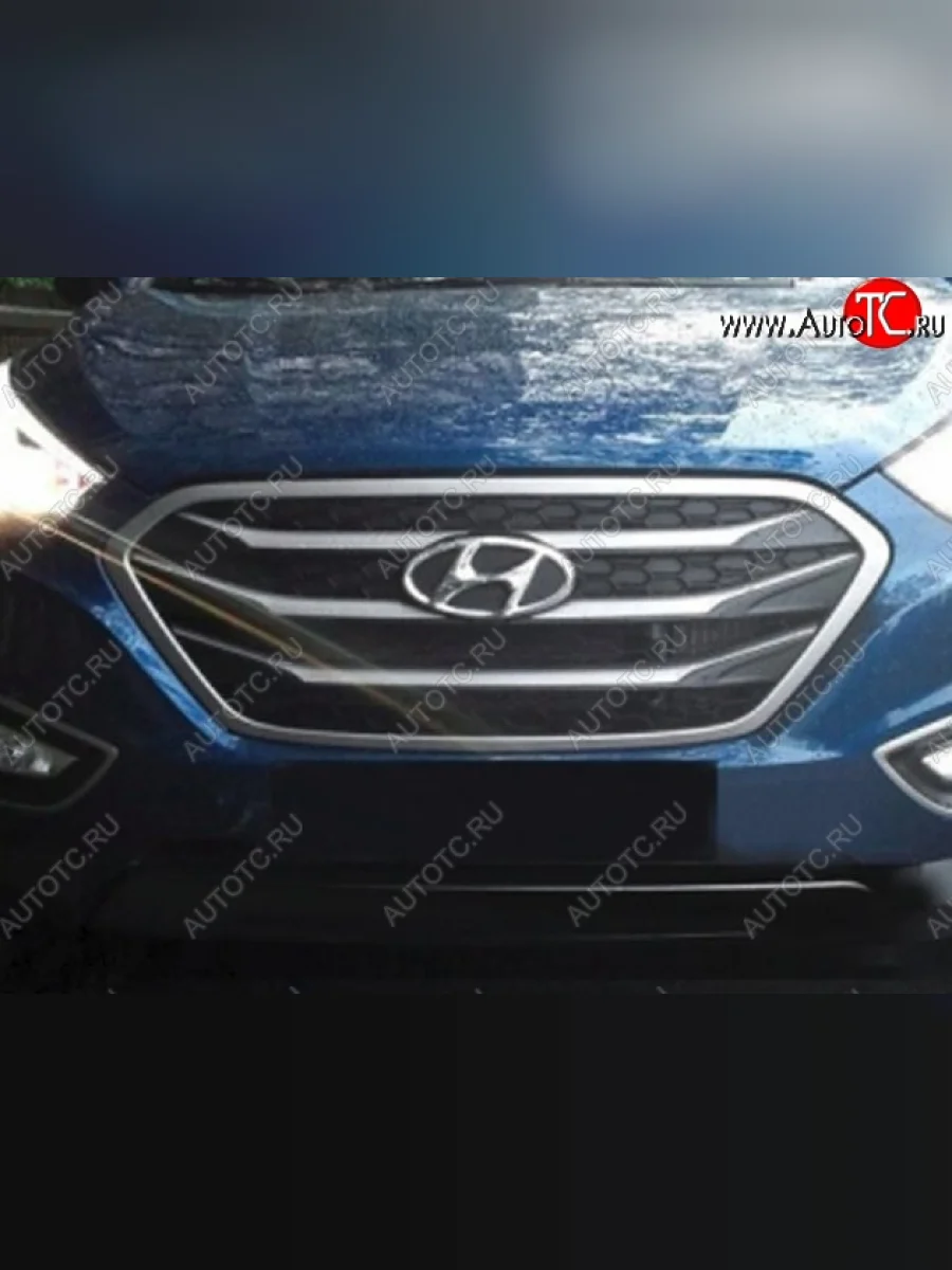 Накладка на решетку радиатора СТ Hyundai Tucson TL дорестайлинг (2015-2018)  в Керчи Республика Крым