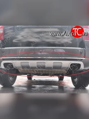 Накладка на задний бампер CT Hyundai Tucson JM (2004-2010)
