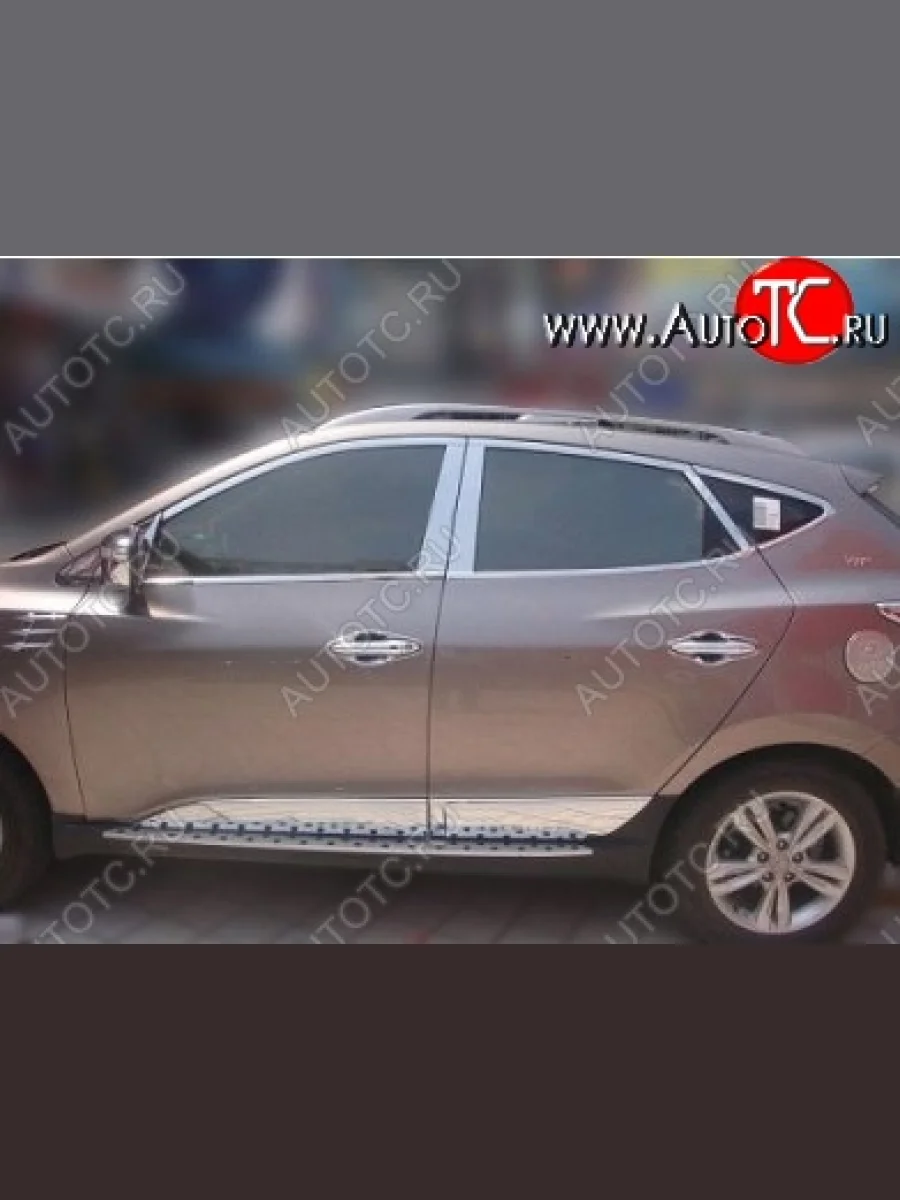 Накладки на центральные стойки дверей СТ Hyundai Tucson LM (2010-2017) (Неокрашенные)  в Перми Пермском крае