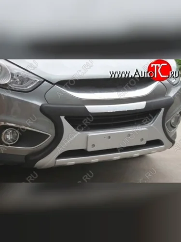 Накладка на передний бампер CT Hyundai Tucson LM (2010-2017)