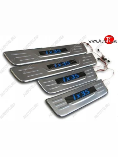 Накладки на порожки автомобиля СТ Hyundai Tucson LM (2010-2017)