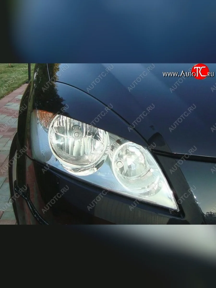 Реснички на фары CT v2 KIA Ceed 1 ED дорестайлинг, хэтчбэк 5 дв. (2006-2010) (Неокрашенные)  в Самаре Самарской области