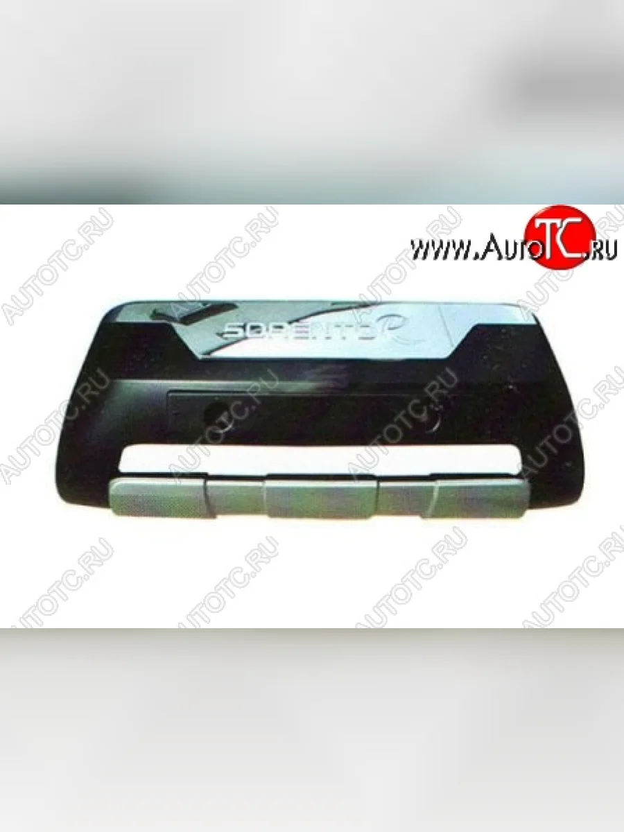 Накладка на передний бампер CT KIA Sorento XM рестайлинг (2012-2015) (Неокрашенная)  в Керчи Республика Крым