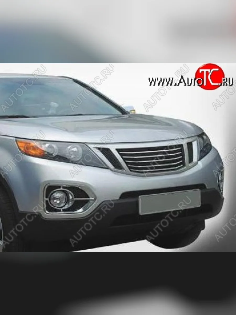 Решётка радиатора CT v2 KIA Sorento XM дорестайлинг (2009-2012) (Неокрашенная)  в Керчи Республика Крым