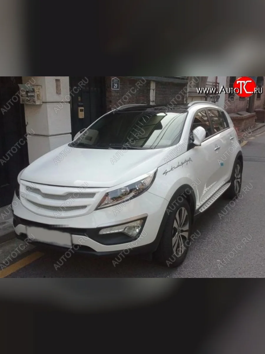 Реснички на фары CT KIA Sportage 3 SL дорестайлинг (2010-2014) (Неокрашенные)  в Керчи Республика Крым