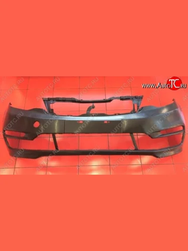 Передний бампер Standart (Окрашенный) KIA Rio 3 QB рестайлинг седан (2015-2017)