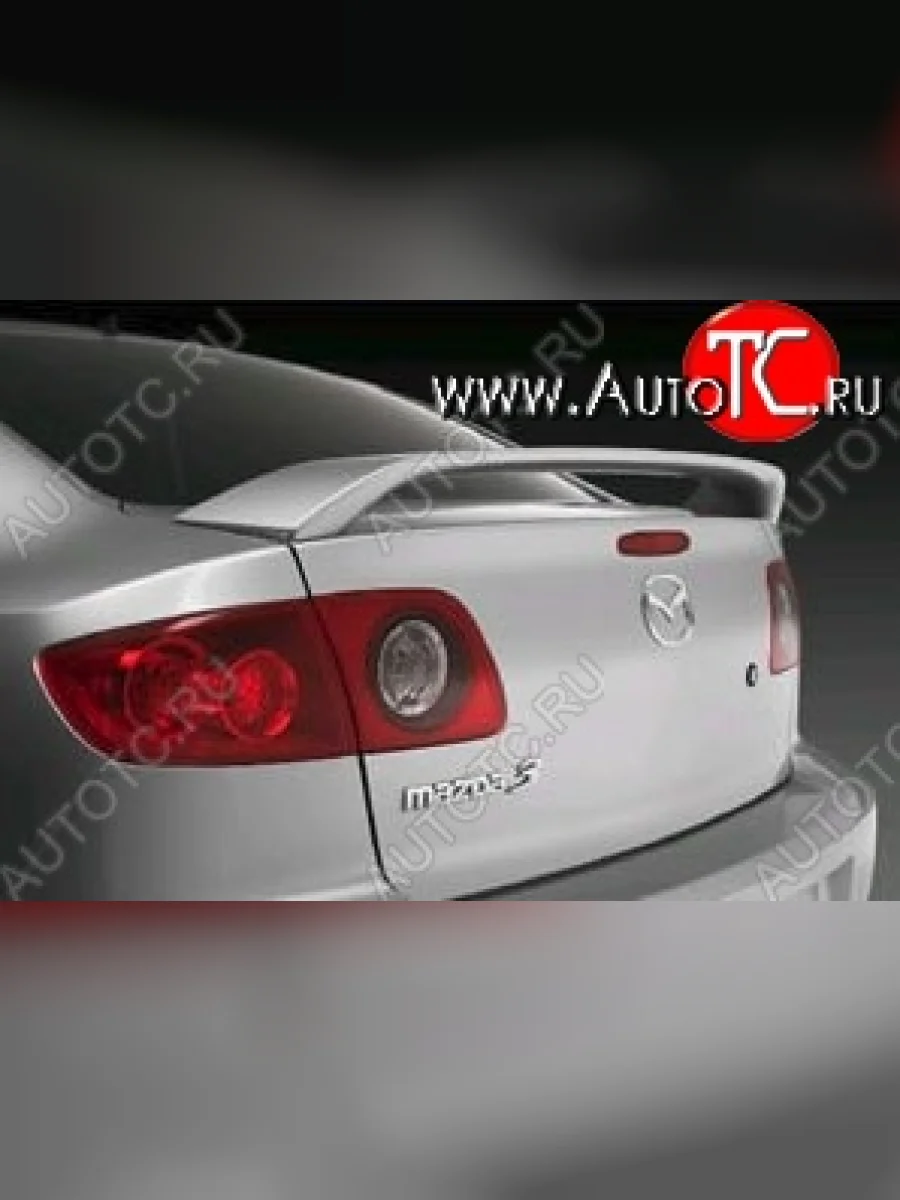 Спойлер CT Mazda 3/Axela BK дорестайлинг седан (2003-2006) (Неокрашенный)  с доставкой в г. Керчь