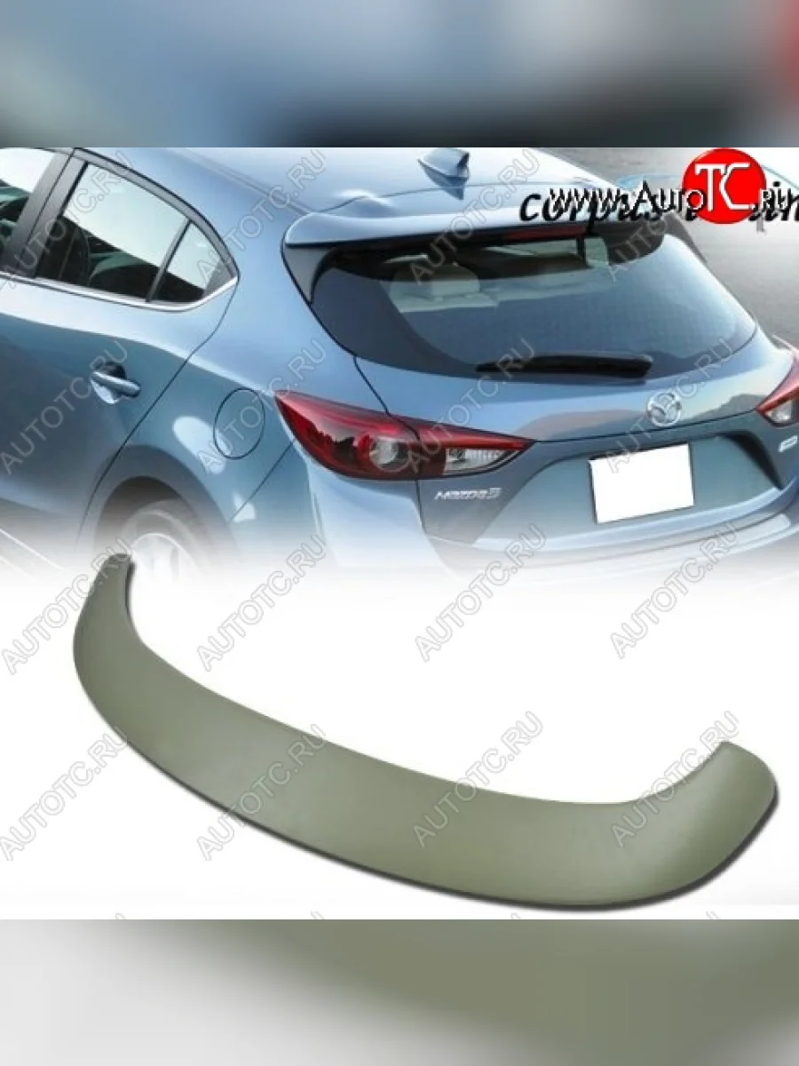 Спойлер CT Mazda 3/Axela BL дорестайлинг, хэтчбэк 5 дв. (2009-2011) (Неокрашенный)  в Керчи Республика Крым