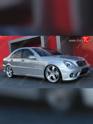 Пороги накладки AMG Style Mercedes-Benz C-Class W203 дорестайлинг седан (2000-2004)