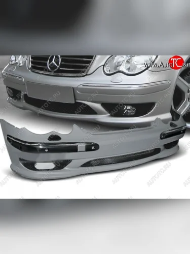 Передний бампер AMG Style Mercedes-Benz C-Class W203 дорестайлинг седан (2000-2004)